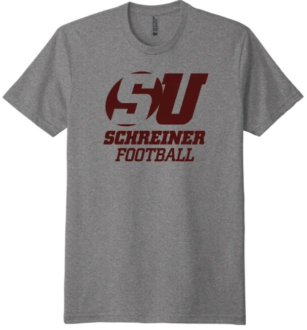 Schreiner Football Heather Grey T-Shirt