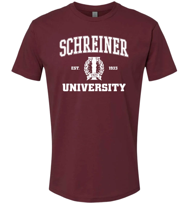 (A) SU Crest & Seal Maroon T-Shirt