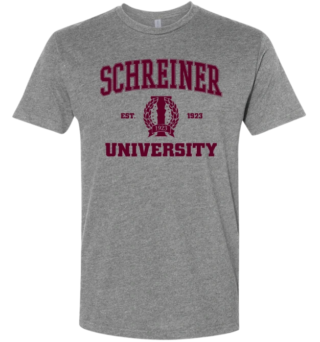 (A) SU Crest & Seal Heather Grey T-Shirt